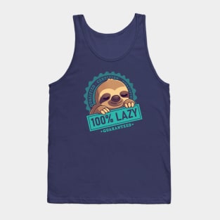 100% Cute Sloth - Lazy Nap Seal Tank Top